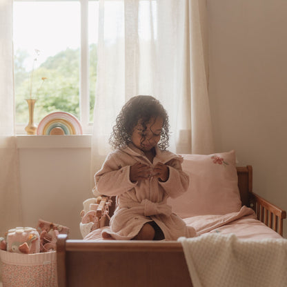 Little Dutch Embroidered Bathrobe - Blossom