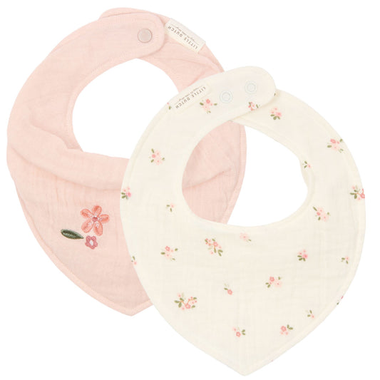 Little Dutch Bandana Bib 2 Pack - Fairy Blossom & Blossom