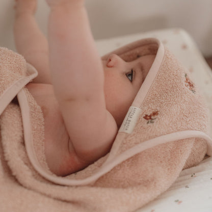 Little Dutch Hooded Towel - Embroidered Blossom