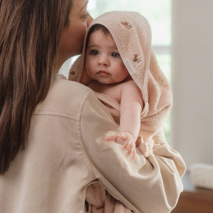 Little Dutch Hooded Towel - Embroidered Blossom