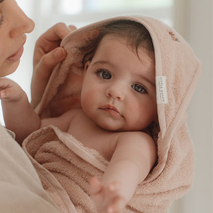 Little Dutch Hooded Towel - Embroidered Blossom