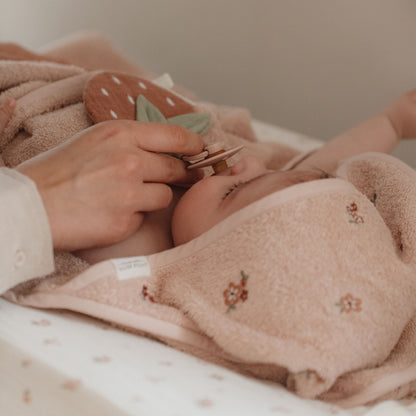 Little Dutch Hooded Towel - Embroidered Blossom