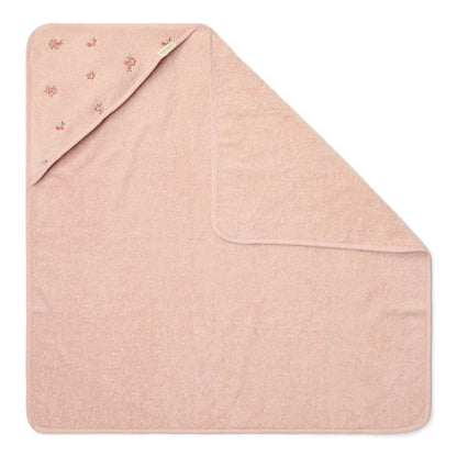 Little Dutch Embroidered Hooded Towel - Blossom