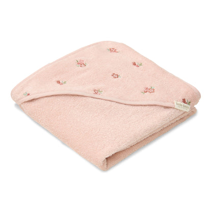 Little Dutch Embroidered Hooded Towel - Blossom