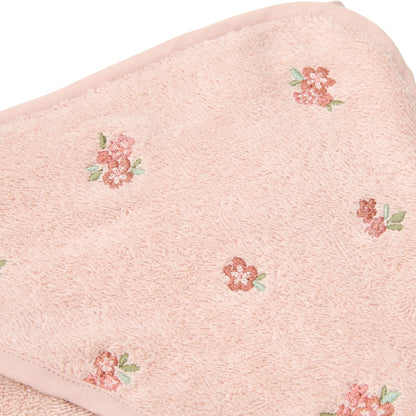 Little Dutch Embroidered Hooded Towel - Blossom