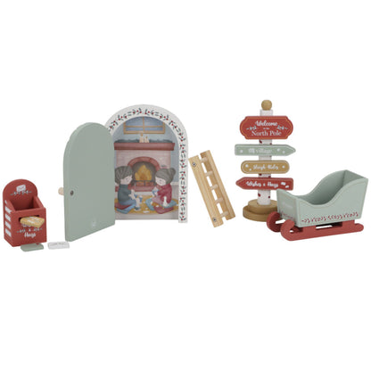 Little Dutch Christmas Elf Door With Accessories