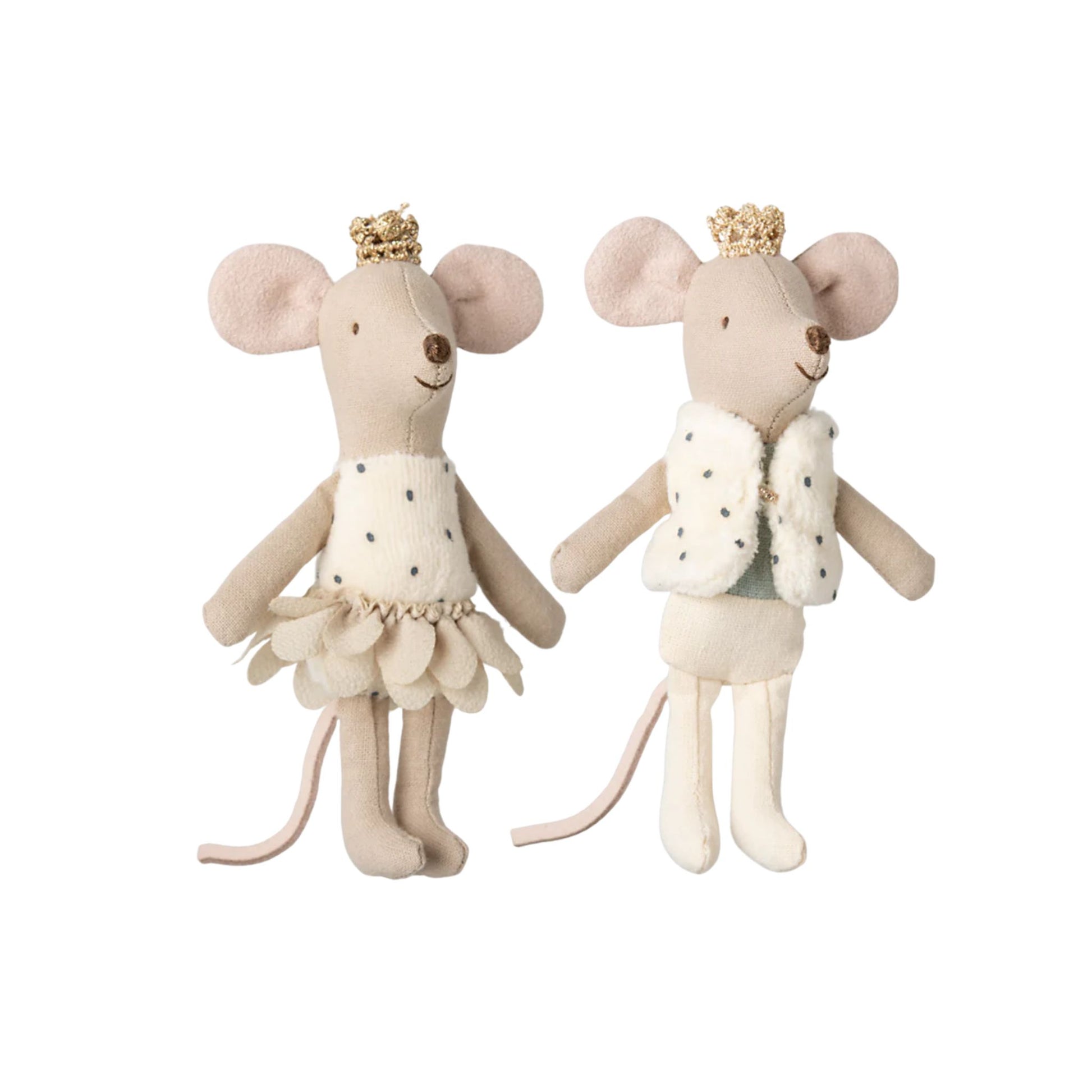 Maileg Royal Twin Mice - Little Sister And Brother In Matchbox