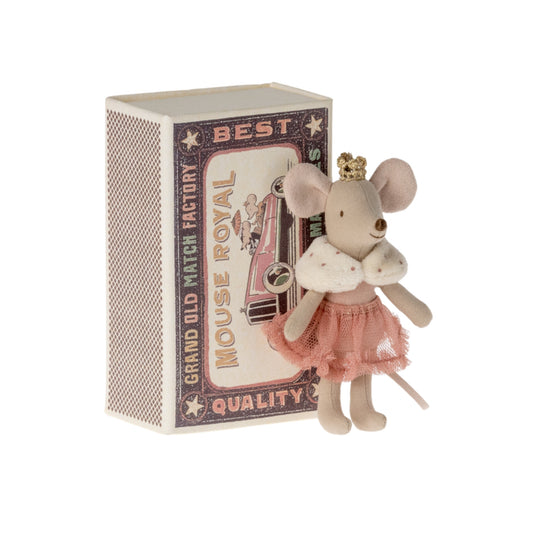 Maileg Princess Mouse Little Sister In Matchbox