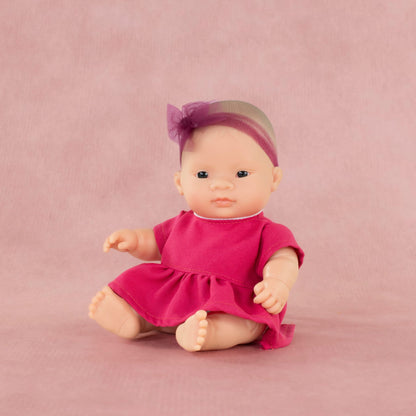 Miniland Asian Baby Girl Doll