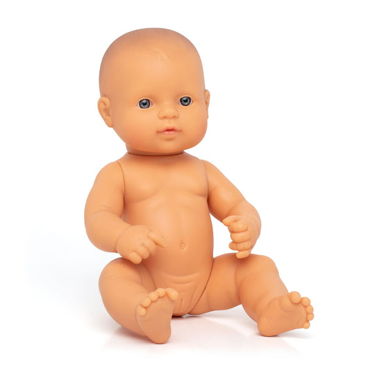 Miniland Caucasian Baby Girl Doll