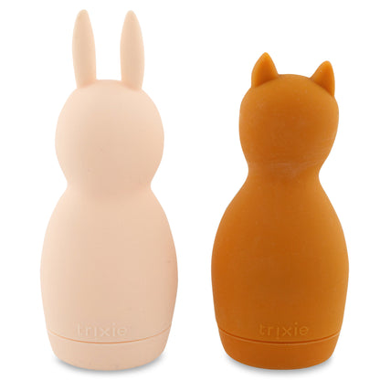 Trixie Bath toy squeezy animals - Mrs. Rabbit & Mr. Fox