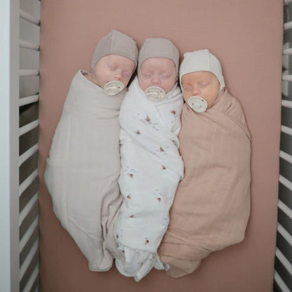 Mushie Muslin Swaddle - Blush