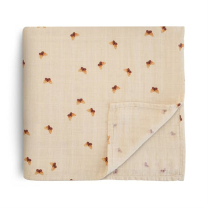 Mushie Muslin Swaddle - Butterflies