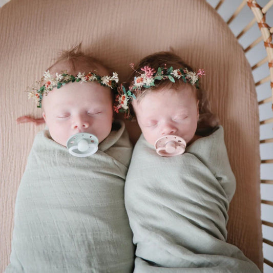 Mushie Muslin Swaddle - Sage