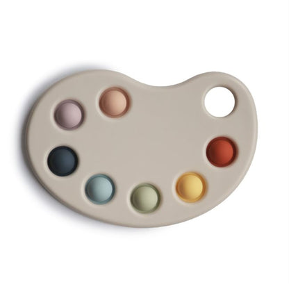 Mushie Paint Palette Press Toy