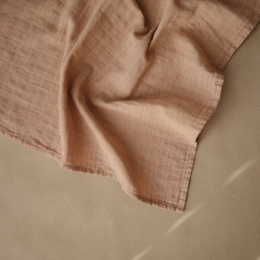 Mushie Muslin Cloth 3 Pack - Blush