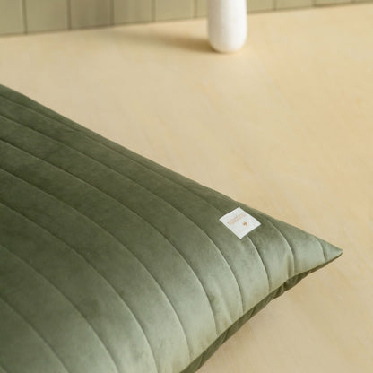 Nobodinoz Essaouira Velvet Bean Bag - Olive Green