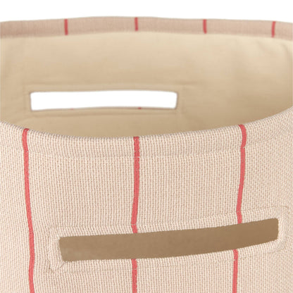 Nobodinoz Large Vibes Storage Basket - Pink Red Grid