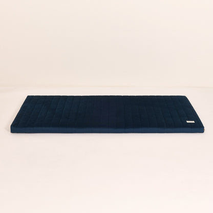 Nobodinoz Zanzibar Velvet Play Mattress - Night Blue