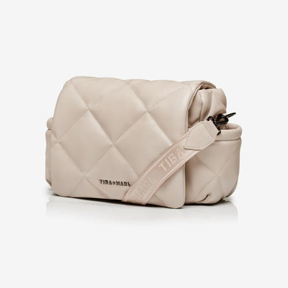 Tiba + Marl Nova Eco Compact Changing Bag - Oyster Quilted Faux Leather