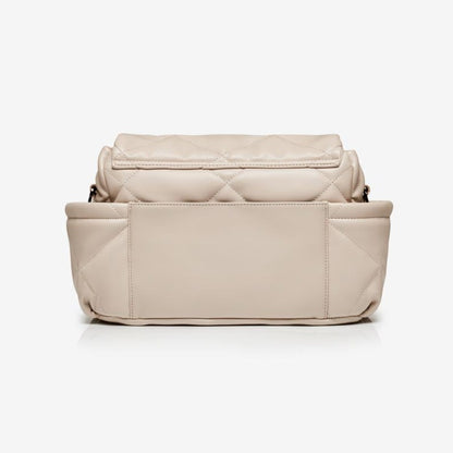 Tiba + Marl Nova Eco Compact Changing Bag - Oyster Quilted Faux Leather