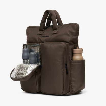 Tiba + Marl Ozzy Changing Tote Backpack - Chocolate