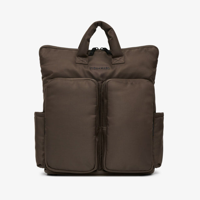 Tiba + Marl Ozzy Changing Tote Backpack - Chocolate