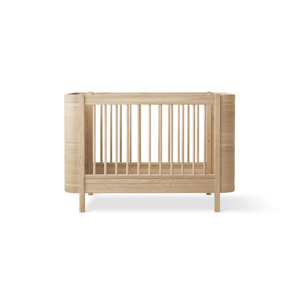 Oliver Furniture Wood Mini+ Cot Bed Incl. Junior Kit - Oak (0-9years)