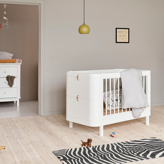 Oliver Furniture Wood Mini+ Cot Bed - White