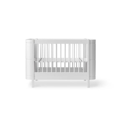 Oliver Furniture Wood Mini+ Cot Bed Incl. Junior Kit - White (0-9 Years)