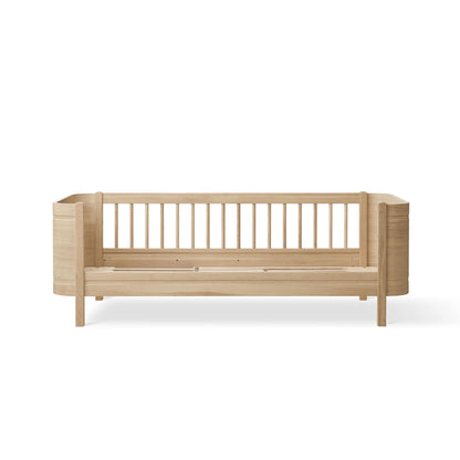 Oliver Furniture Wood Mini+ Cot Bed Incl. Junior Kit - Oak (0-9years)