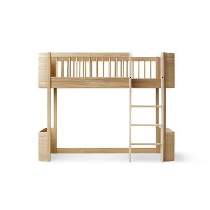 Oliver Furniture Wood Mini+ Low Loft Bed - Oak