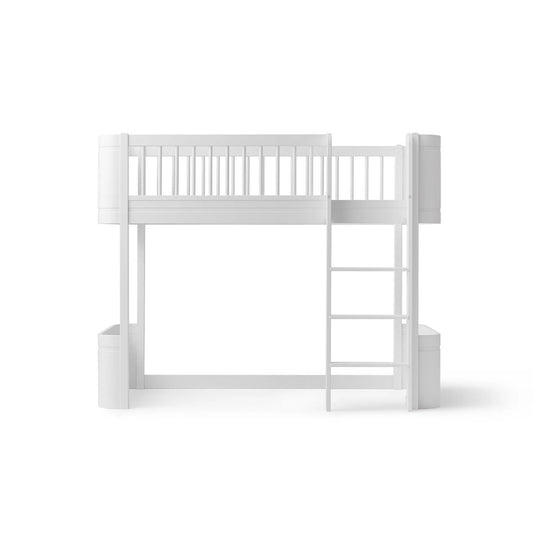 Oliver Furniture Wood Mini+ Low Loft Bed - White