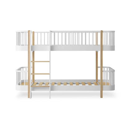 Oliver Furniture Wood Original Low Bunk Bed - White/Oak