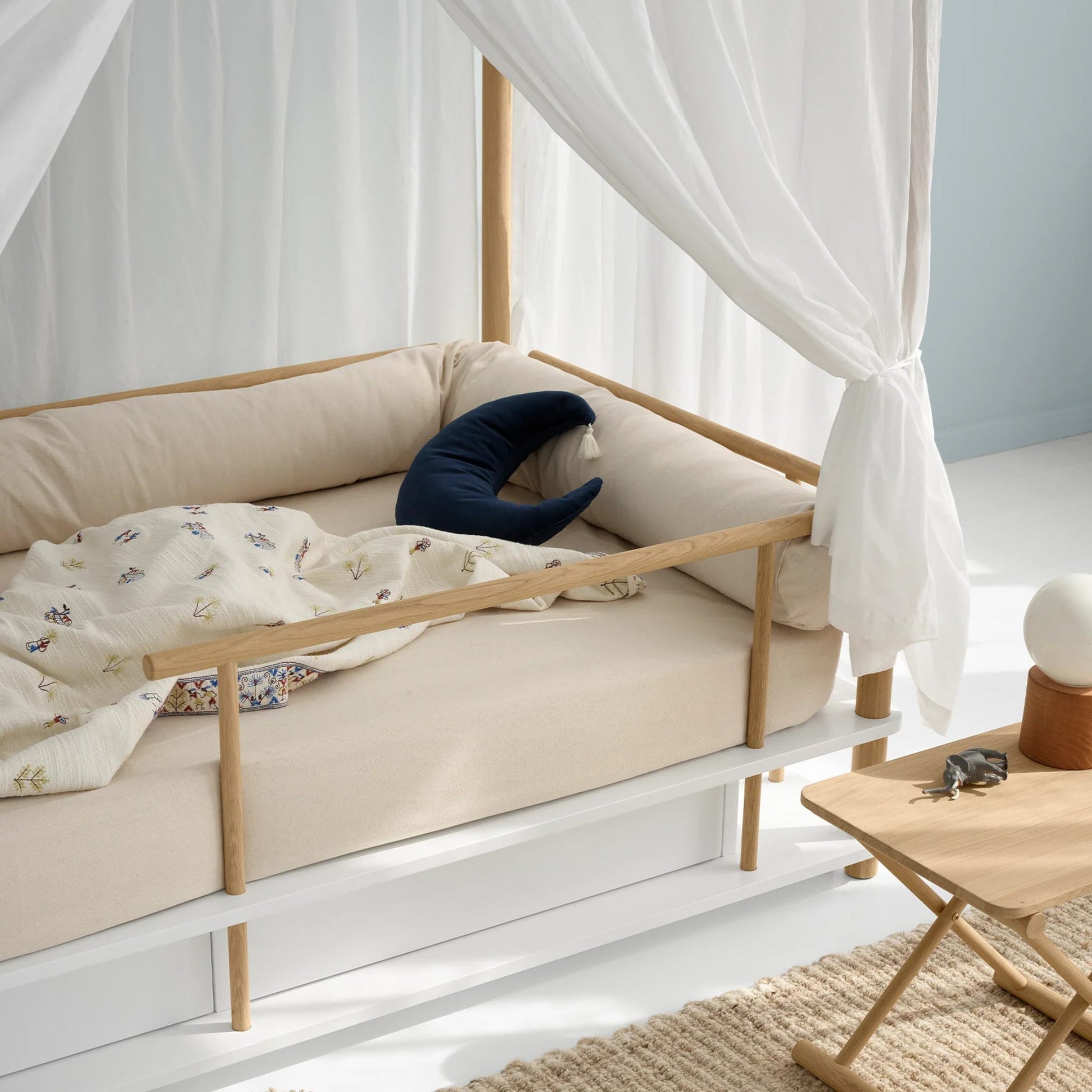 Oliver Furniture Camp Canopy Bed - White & Oak