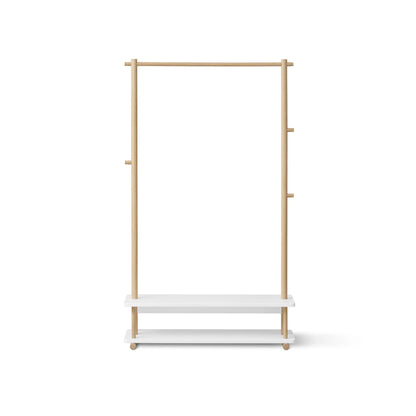 Oliver Furniture Camp Clothes Rail - White/Oak