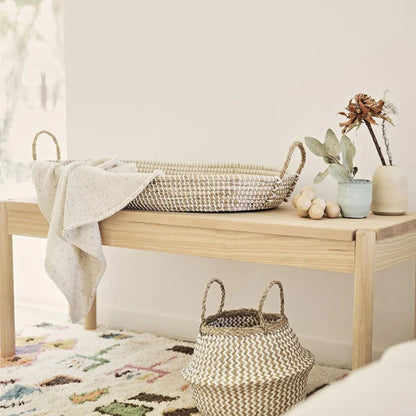 Olli Ella Reva Seagrass Changing Basket