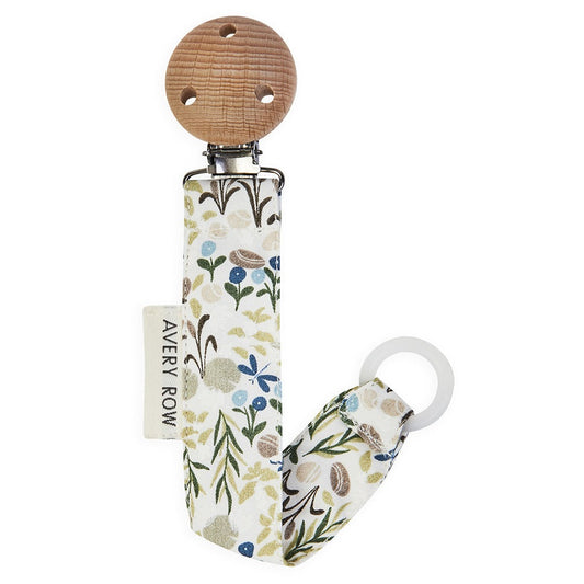 Avery Row Pacifier Holder - Riverbank