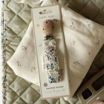 Avery Row Pacifier Holder - Riverbank