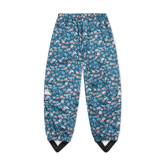 Toastie Floral Waterproof Trousers - Blue Rose Garden