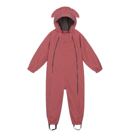 Toastie Waterproof Packable Puddlesuit - Pink Rose Bunny