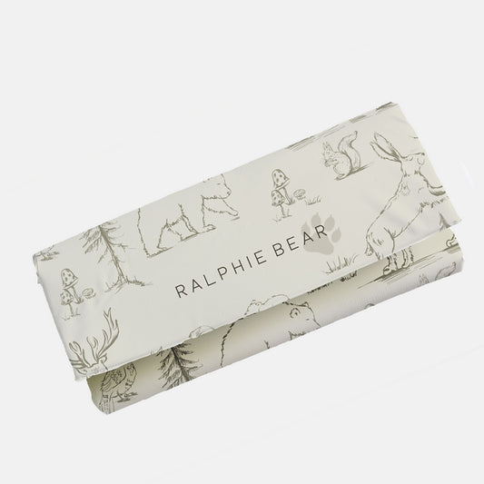 Ralphie Bear Travel Mat - Woodland