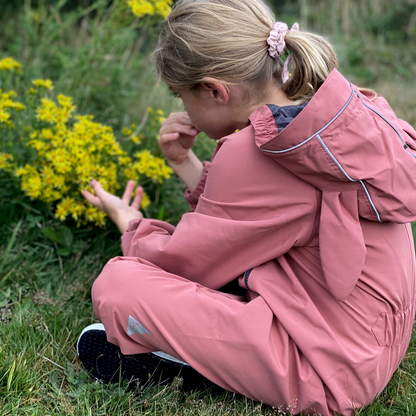 Toastie Waterproof Packable Puddlesuit - Pink Rose Bunny