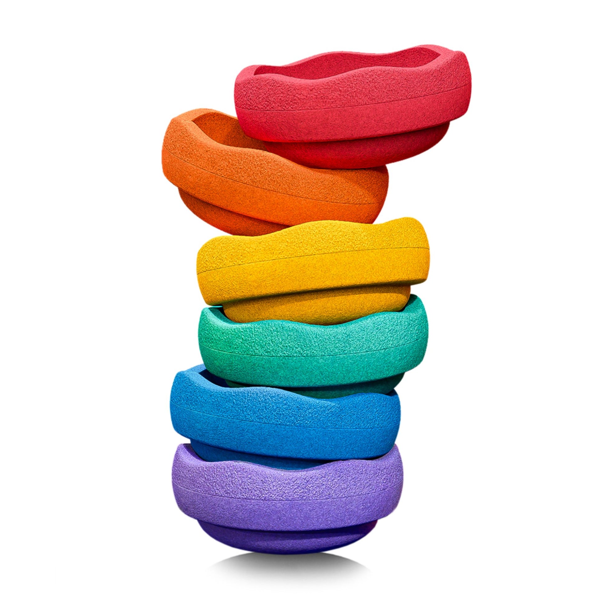 Stapelstein Stepping Stones - Rainbow Set Of 6