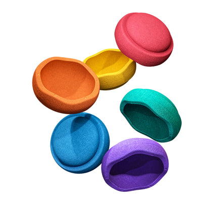 Stapelstein Stepping Stones - Rainbow Set Of 6