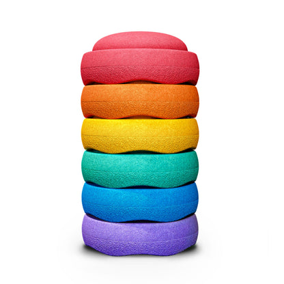 Stapelstein Stepping Stones - Rainbow Set Of 6