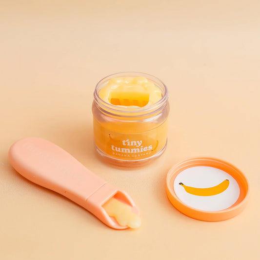 Tiny Harlow - Tiny Tummies Banana Custard Food Jar & Spoon Set