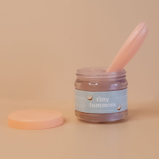 Tiny Harlow - Tiny Tummies Coconut Yogurt Jar & Spoon Set