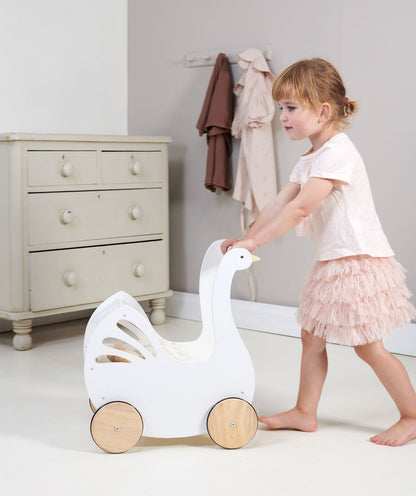 wooden doll pram