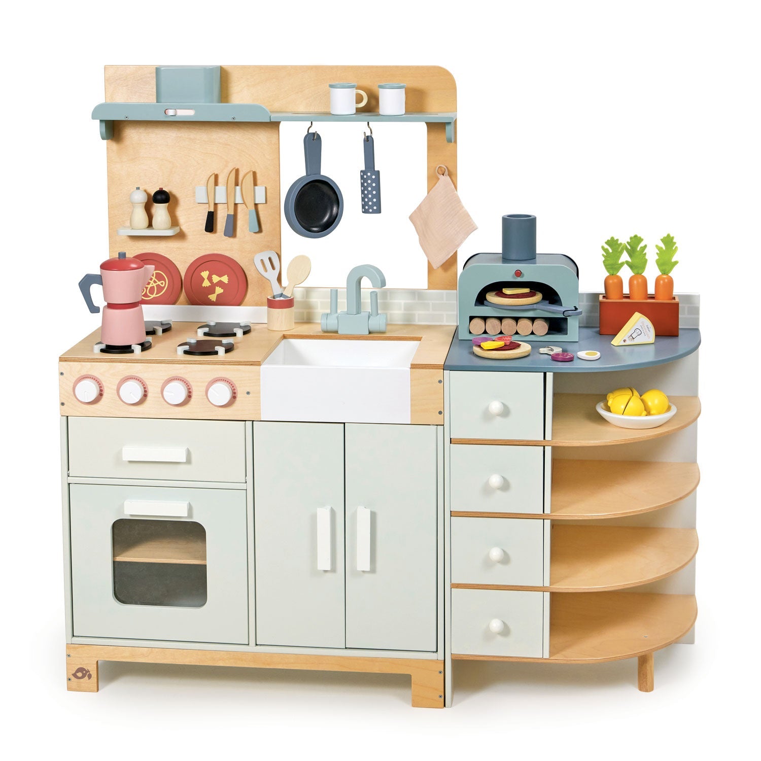 wooden play kitchen